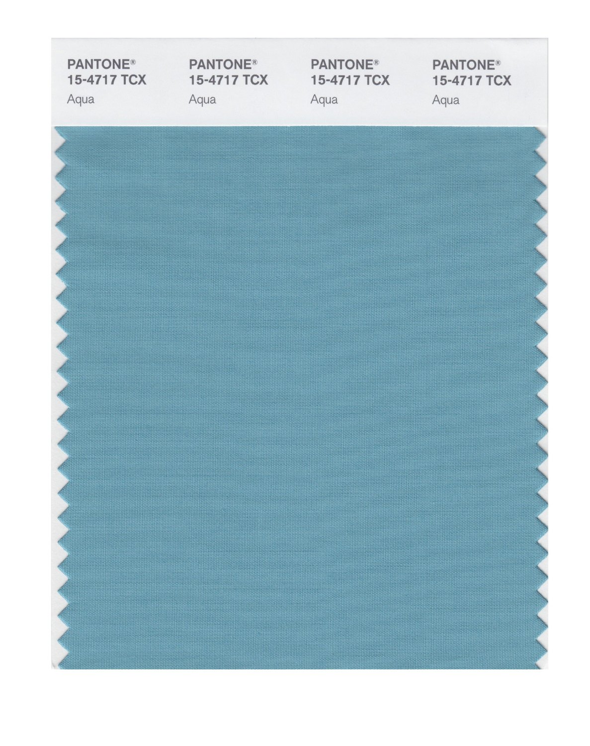 Pantone Cotton Swatch 15-4717 Aqua