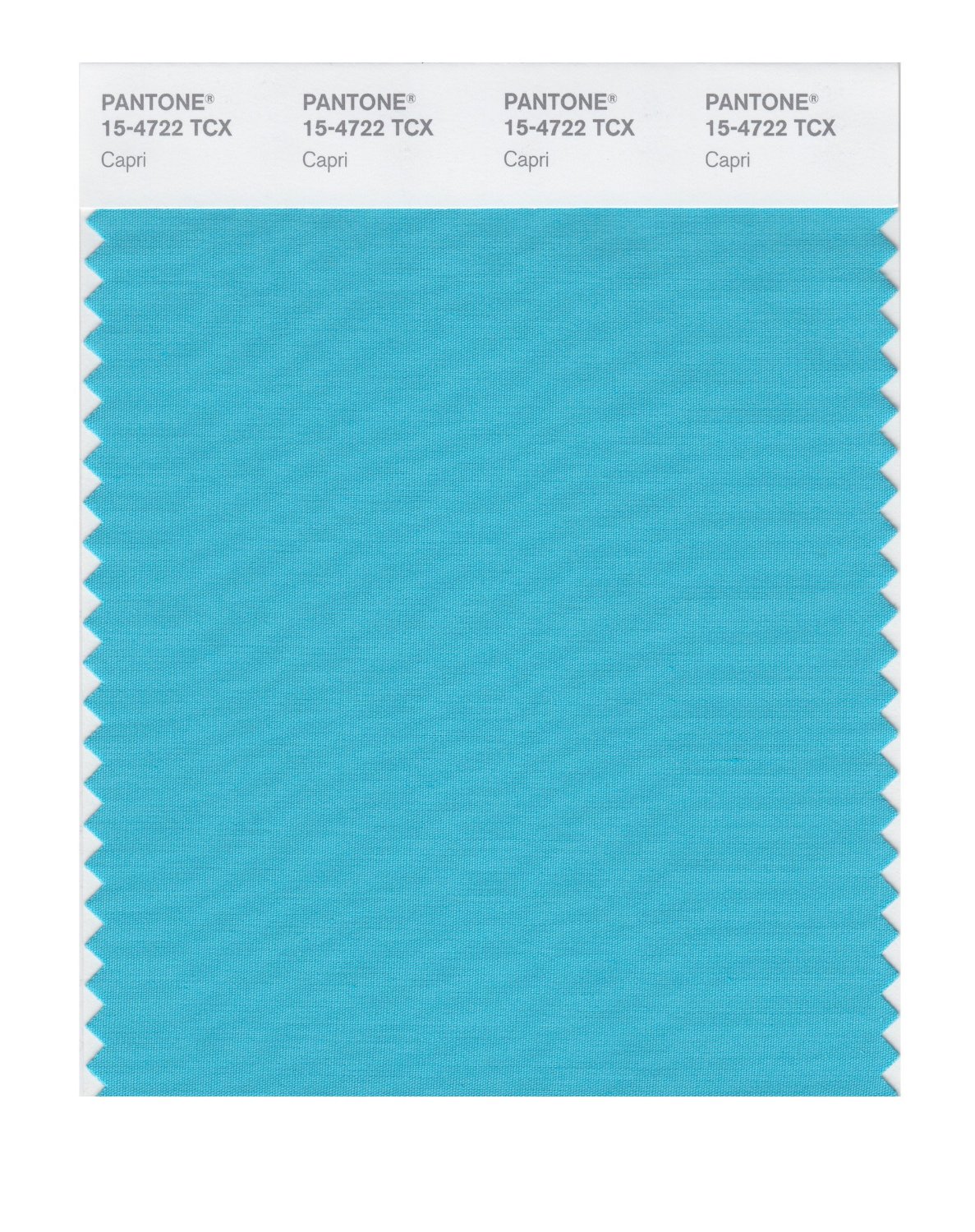 Pantone Cotton Swatch 15-4722 Capri