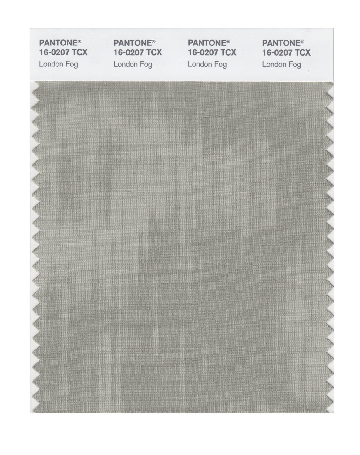 Pantone Cotton Swatch 16-0207 London Fog