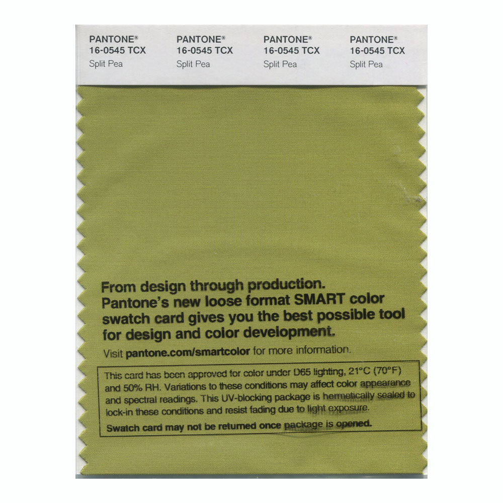 Pantone Cotton Swatch 16-0545 Split Pea