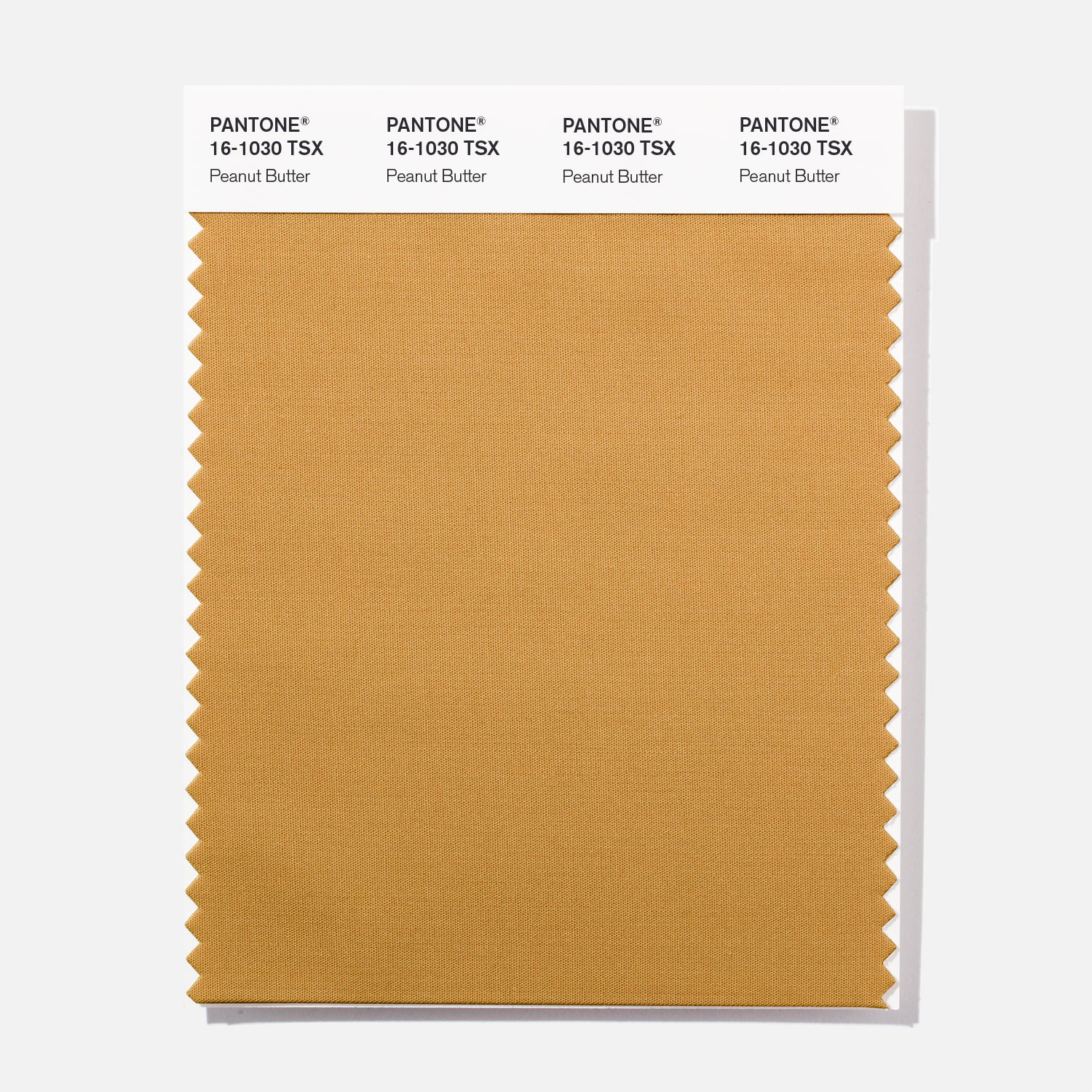 Pantone Polyester Swatch 16-1030 Peanut Butte