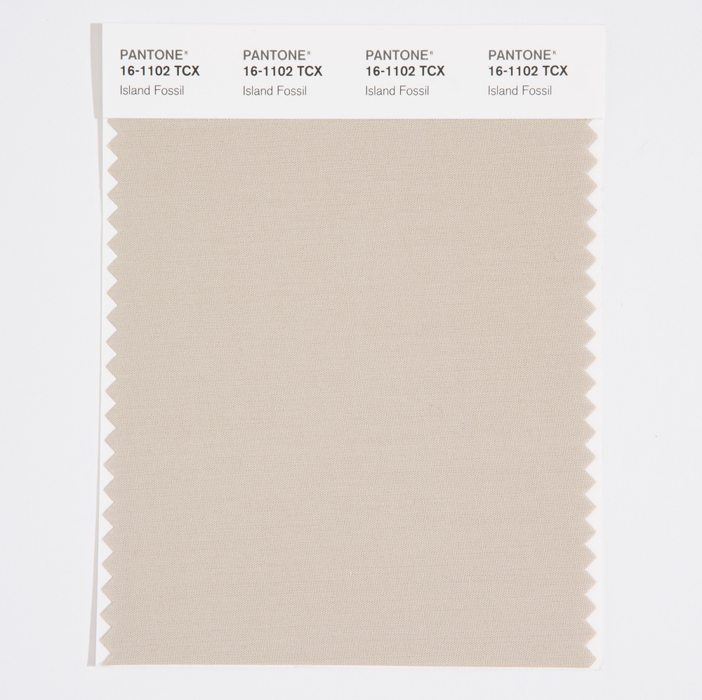 Pantone Cotton Swatch 16-1102 Island Fossil