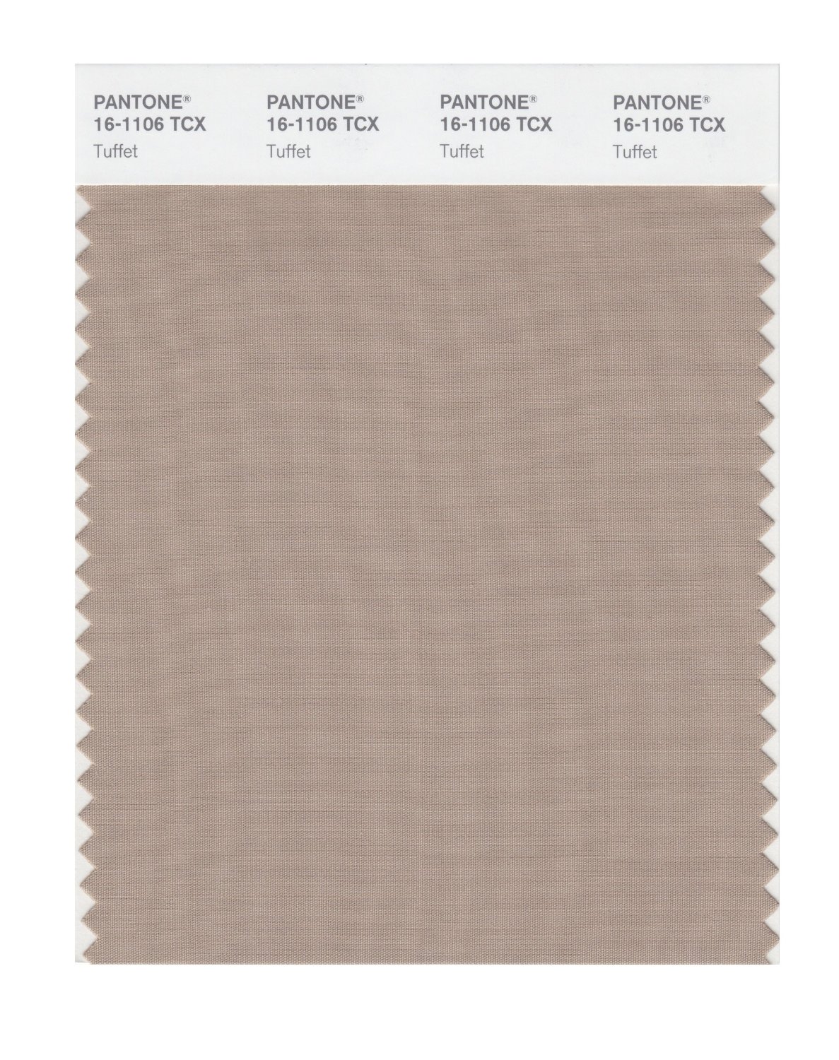 Pantone Cotton Swatch 16-1106 Tuffet