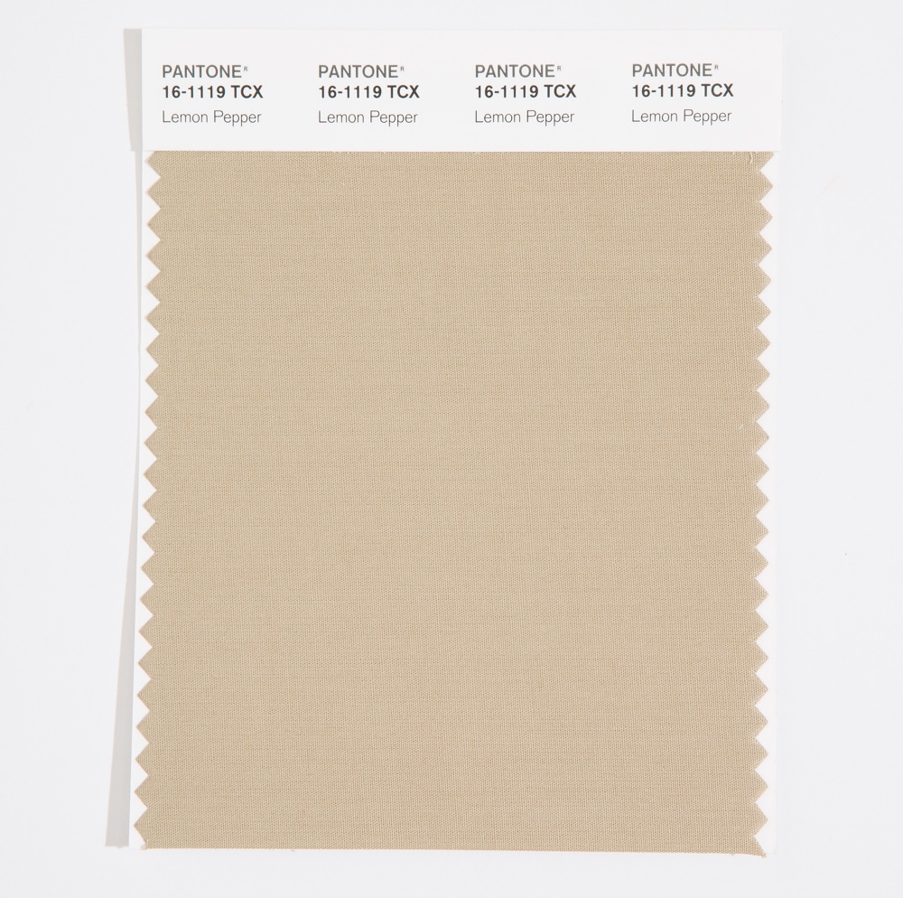 Pantone Cotton Swatch 16-1119 Lemon Pepper