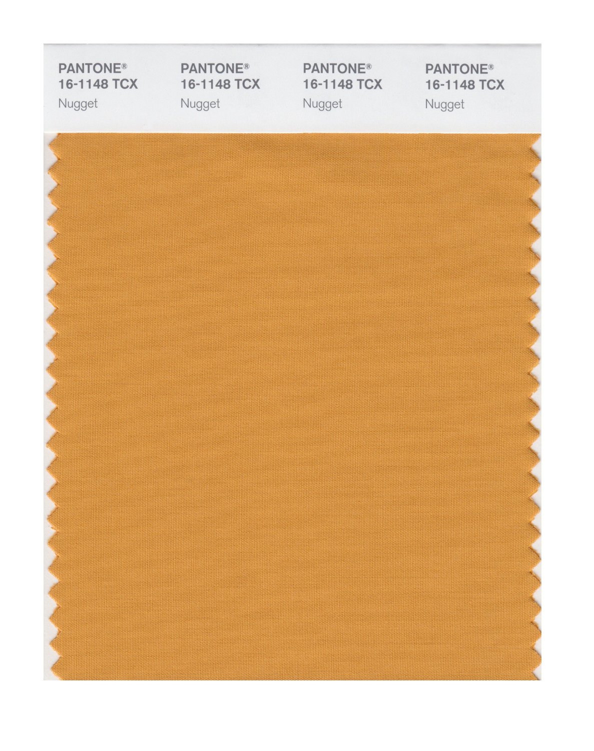 Pantone Cotton Swatch 16-1148 Nugget