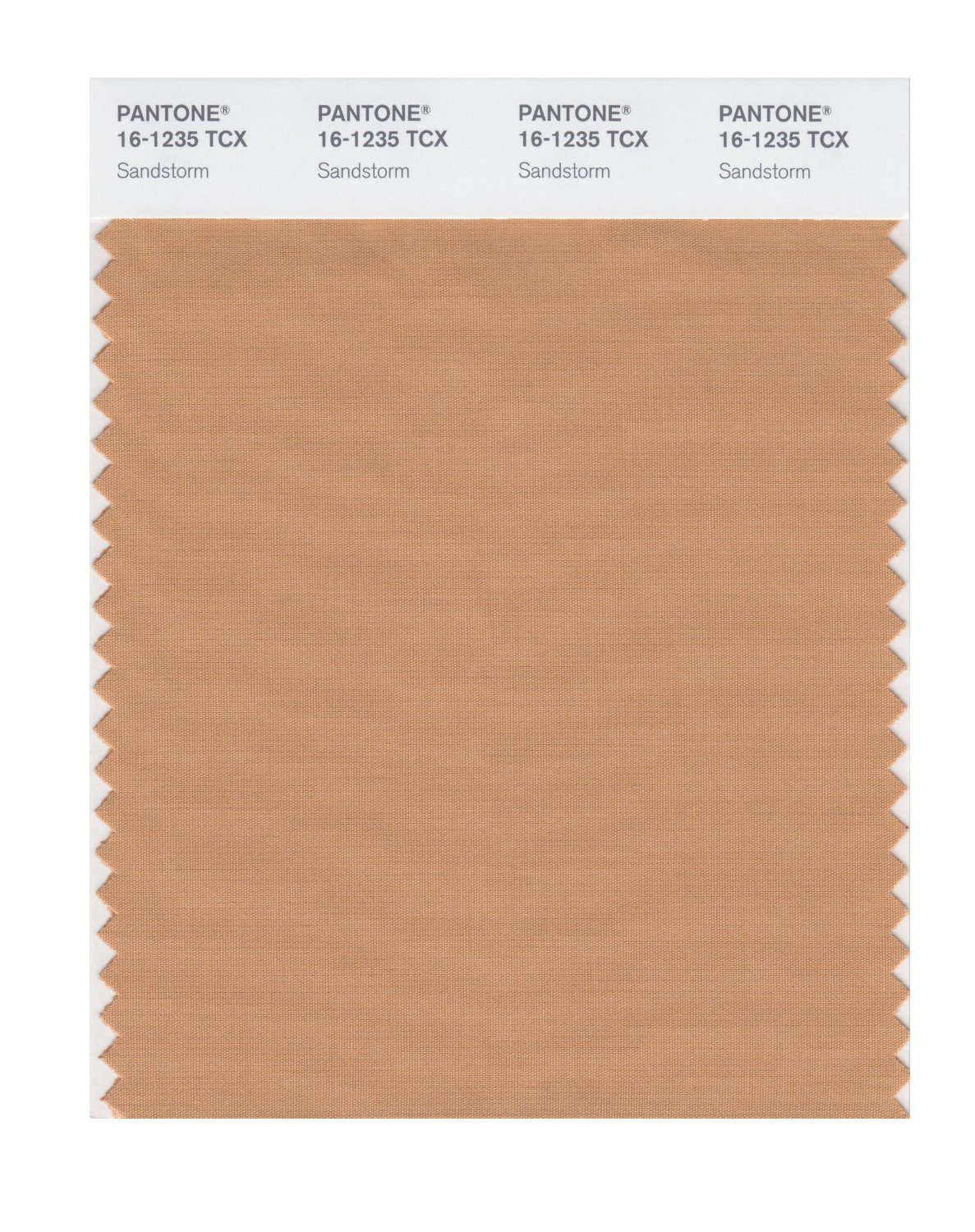 Pantone Cotton Swatch 16-1235 Sandstorm