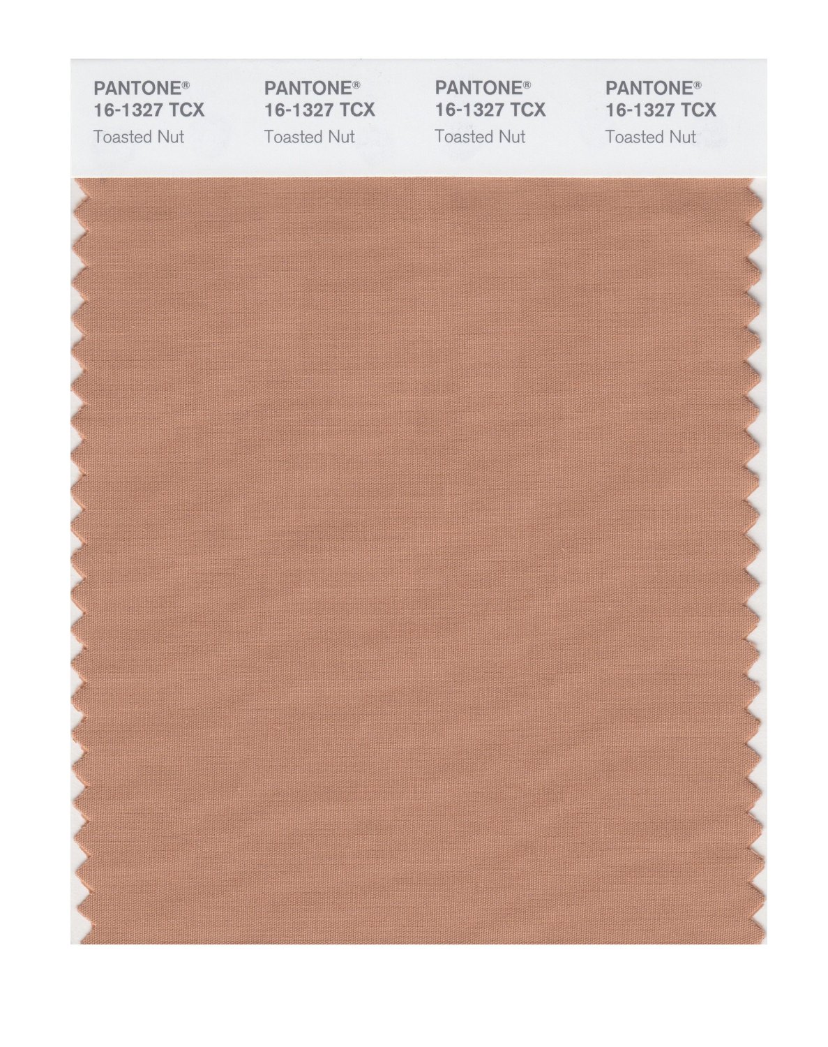 Pantone Cotton Swatch 16-1327 Toasted Nut