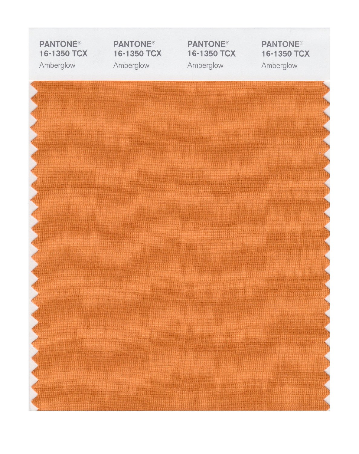 Pantone Cotton Swatch 16-1350 Amberglow