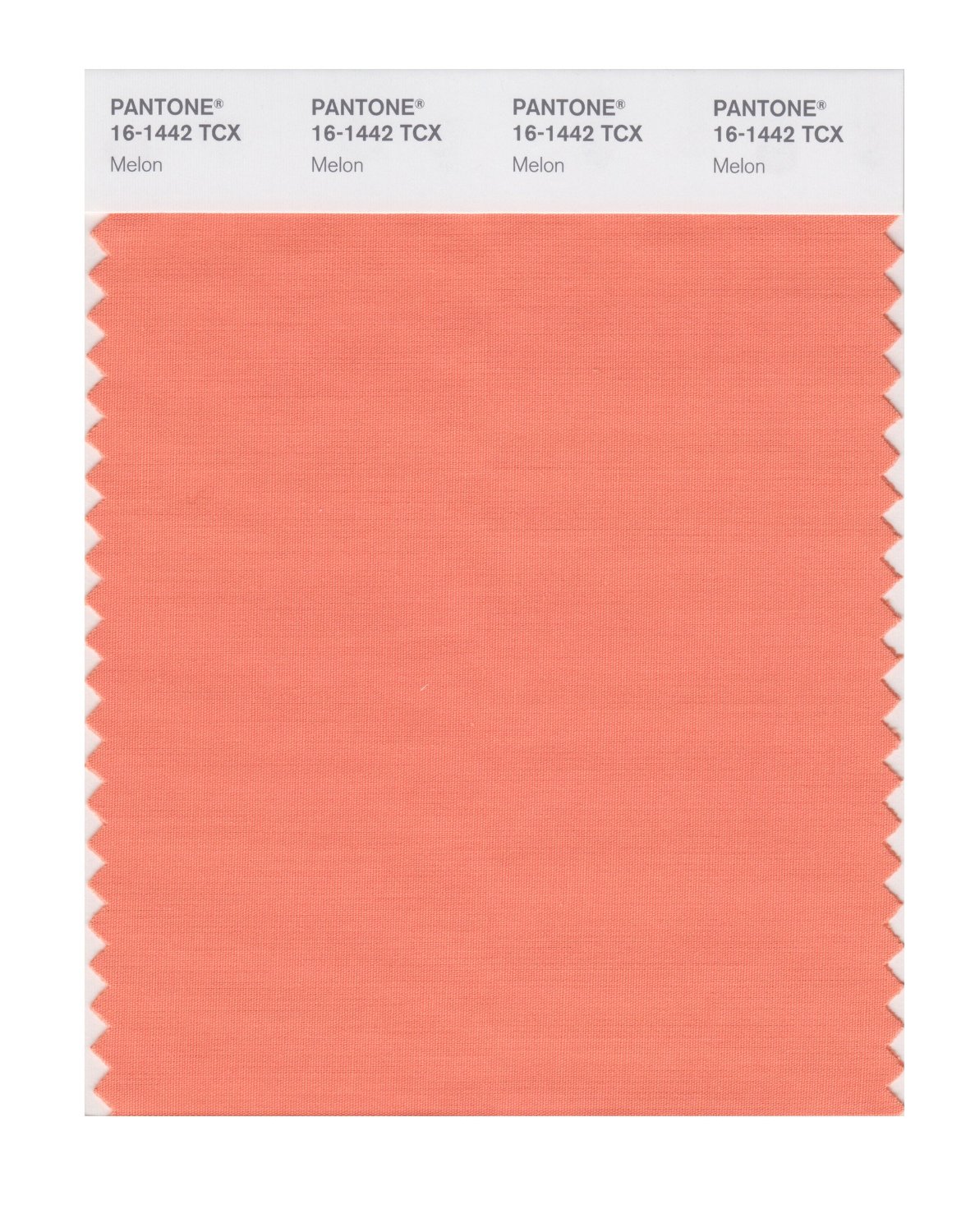 Pantone Cotton Swatch 16-1442 Melon