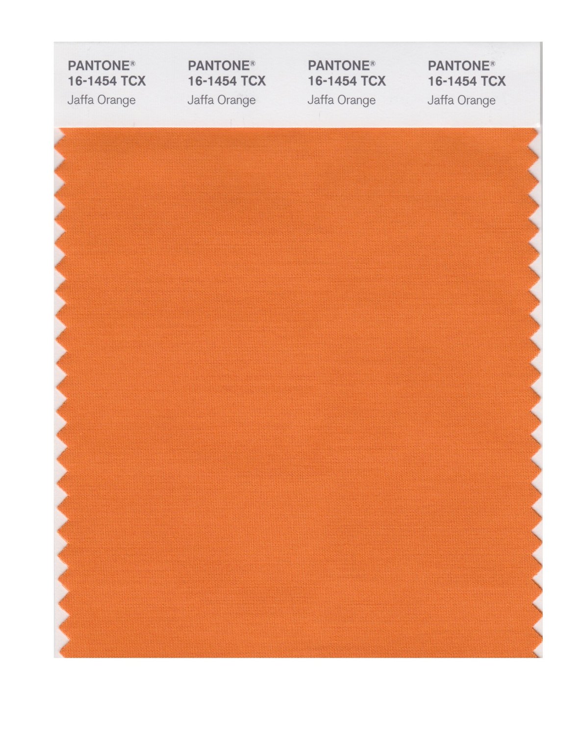 Pantone Cotton Swatch 16-1454 Jaffa Orange