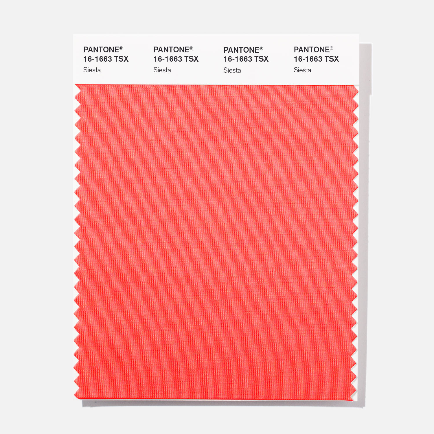 Pantone Polyester Swatch 16-1663 Siesta