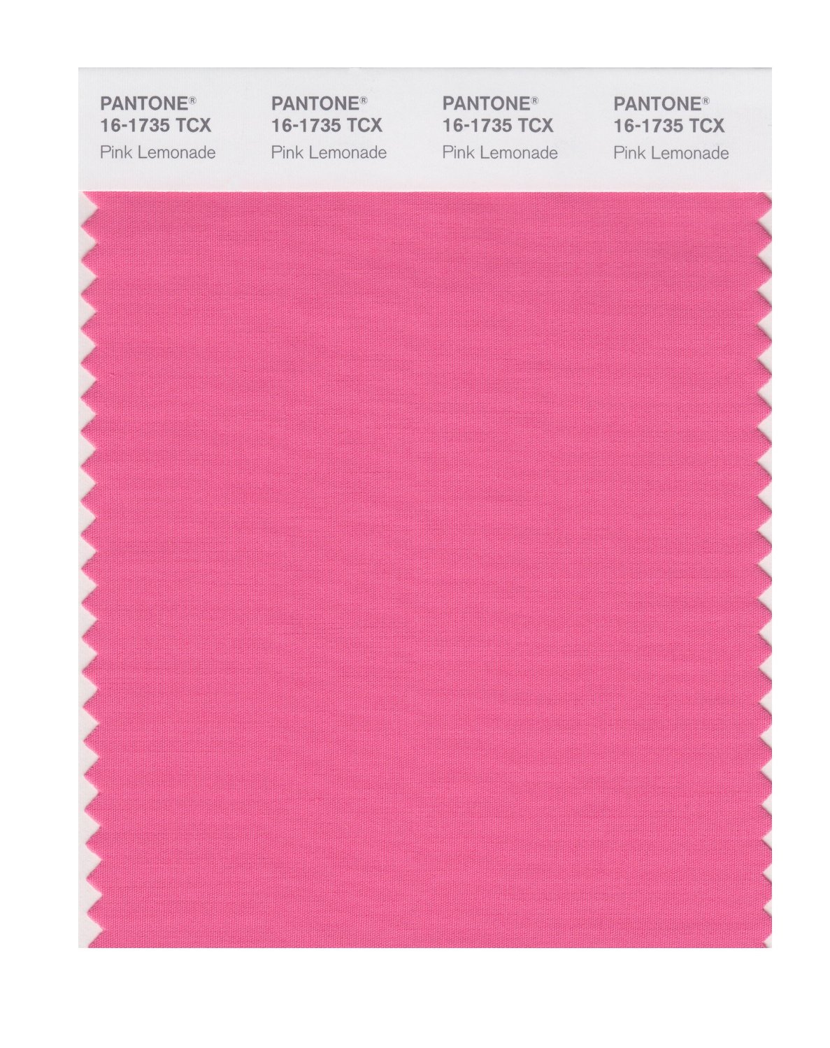 Pantone Cotton Swatch 16-1735 Pink Lemonade