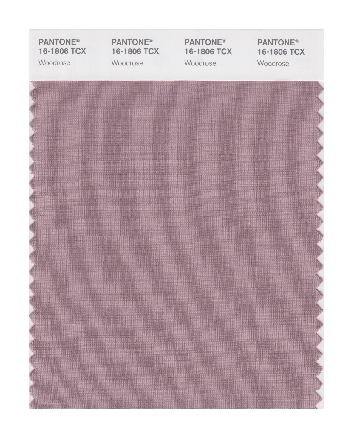 Pantone Cotton Swatch 16-1806 Woodrose