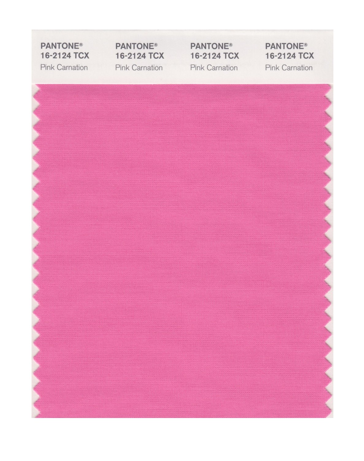 Pantone Cotton Swatch 16-2124 Pink Carnation