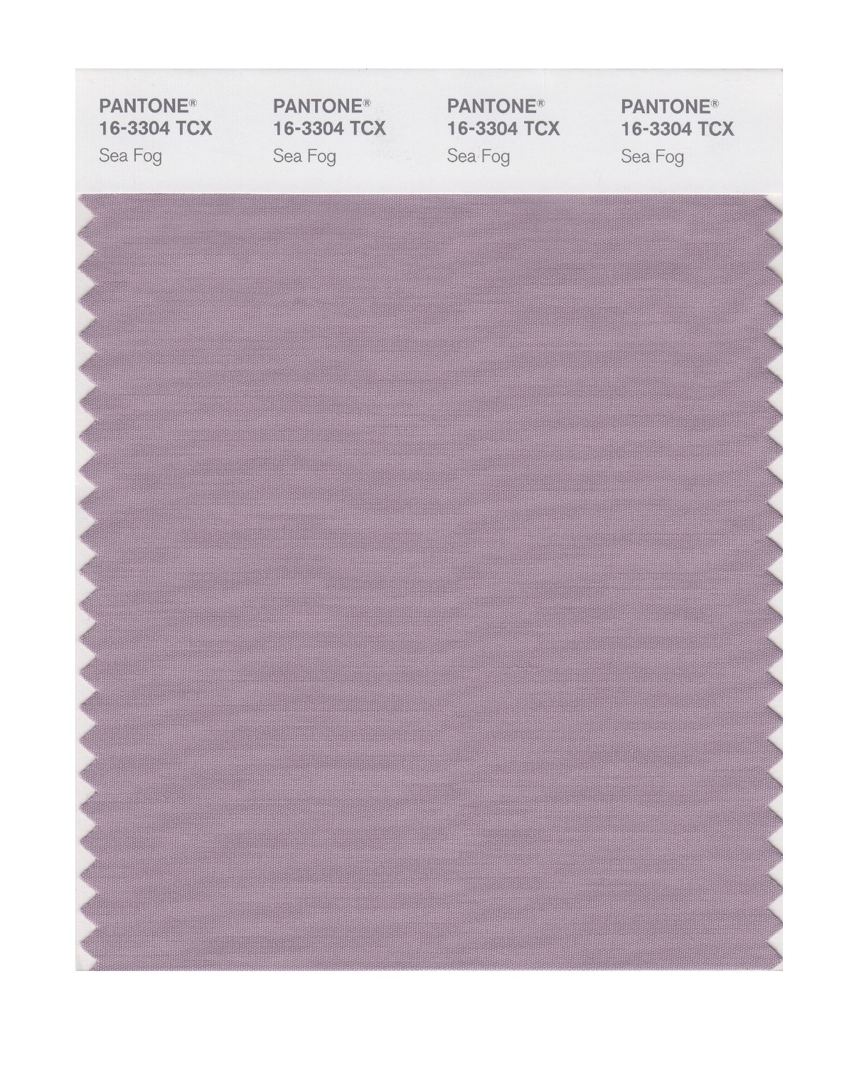 Pantone Cotton Swatch 16-3304 Sea Fog