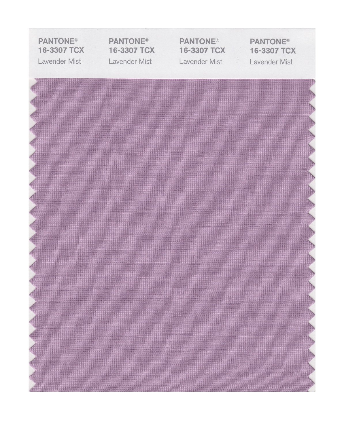 Pantone Cotton Swatch 16-3307 Lavender Mist