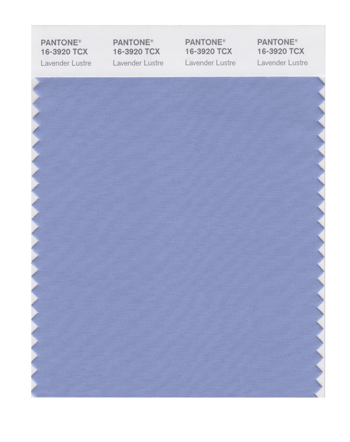 Pantone Cotton Swatch 16-3920 Lavender Lustre