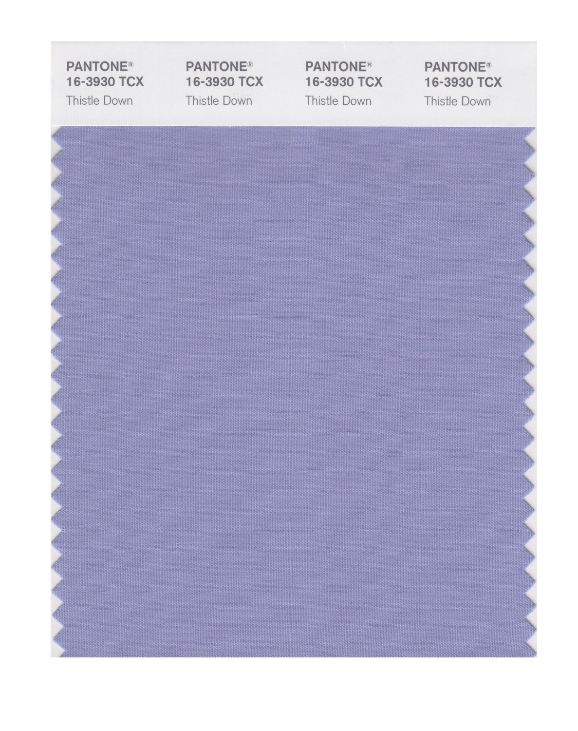 Pantone Cotton Swatch 16-3930 Thistle Down