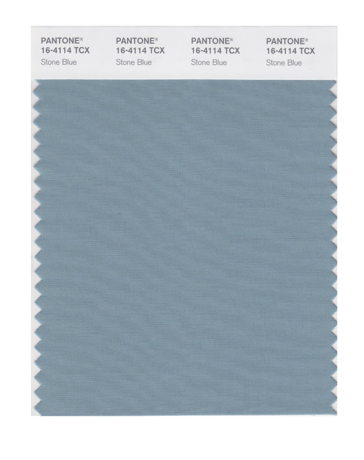 Pantone Cotton Swatch 16-4114 Stone Blue