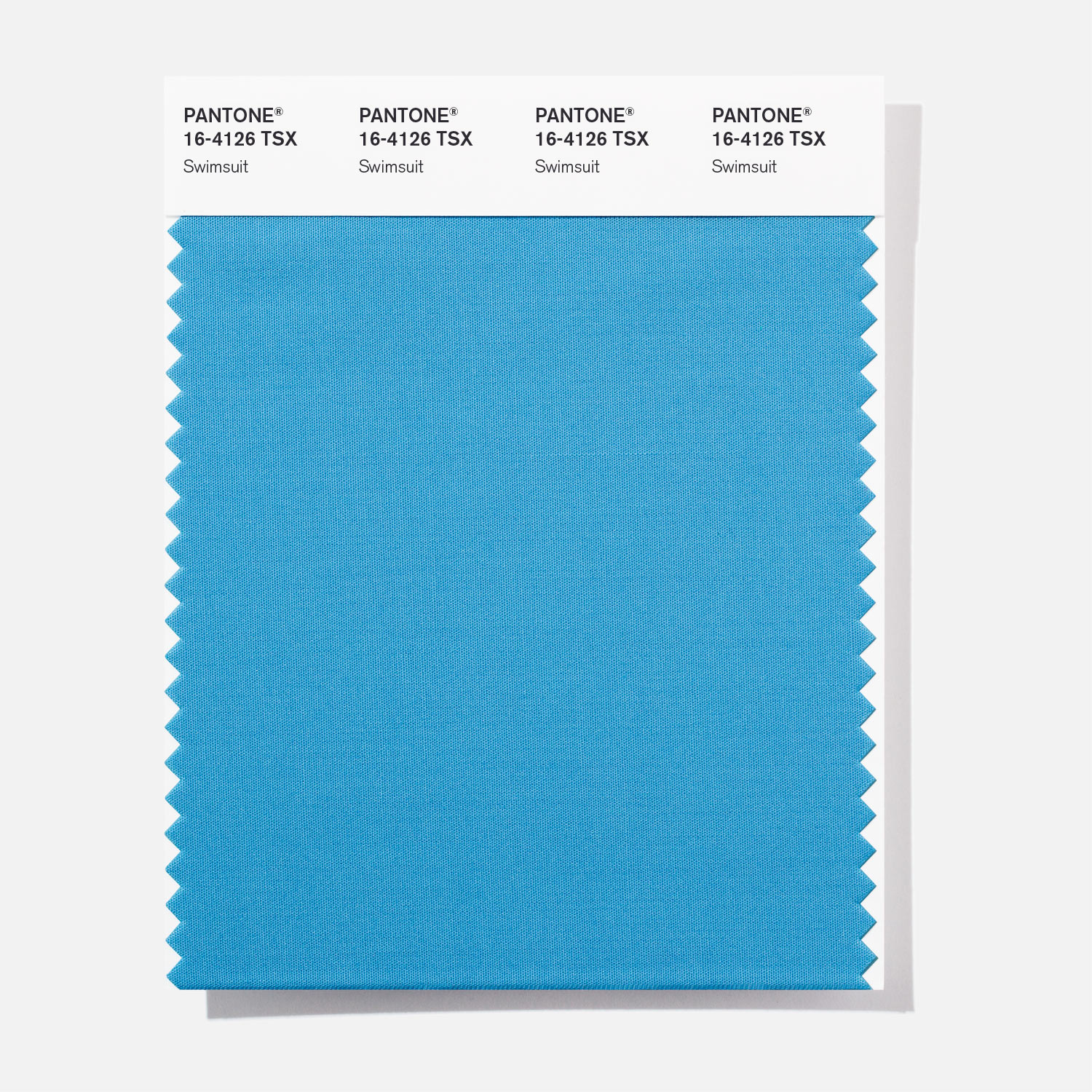 Pantone Polyester Swatch 16-4126 Swimsuit