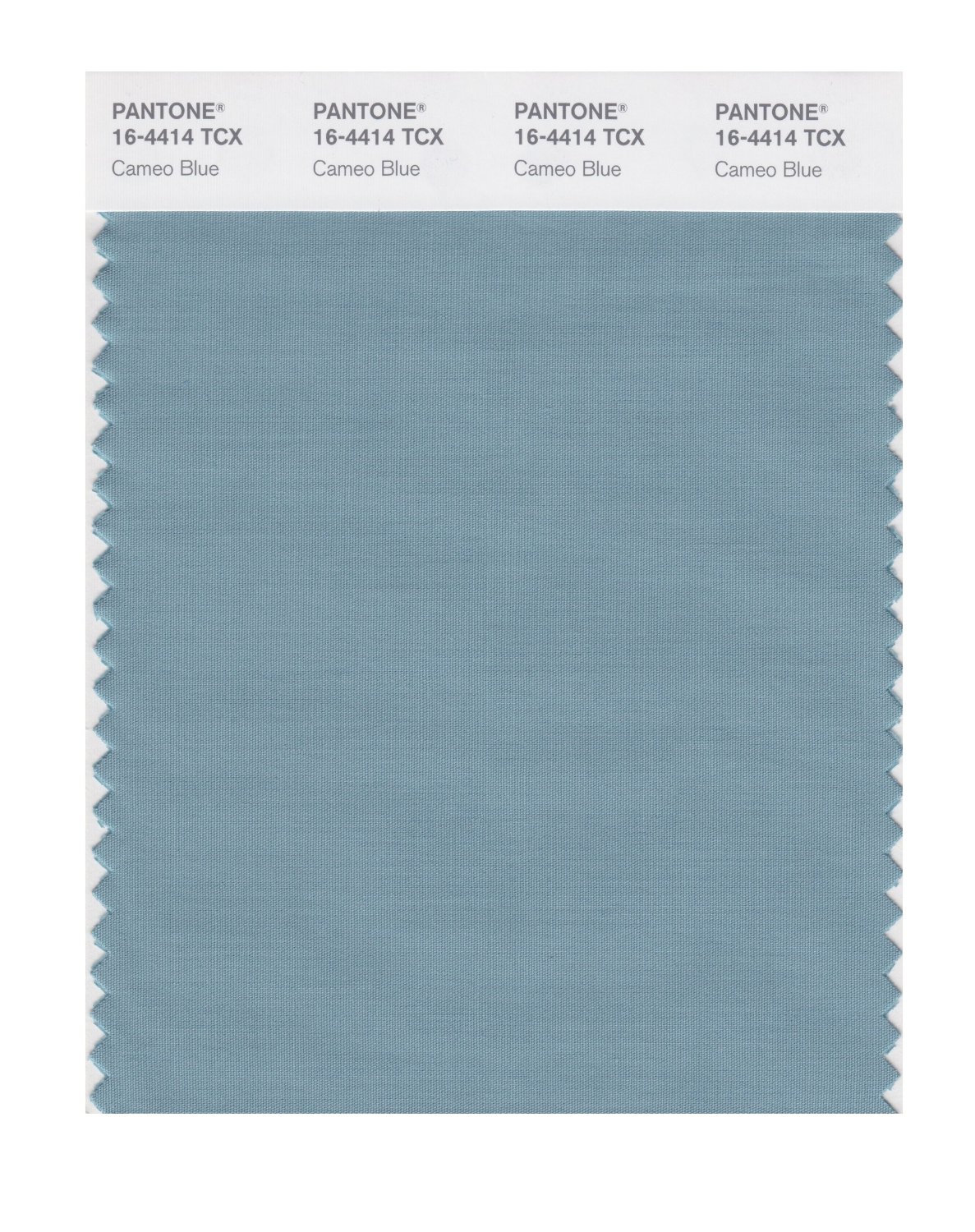 Pantone Cotton Swatch 16-4414 Cameo Blue
