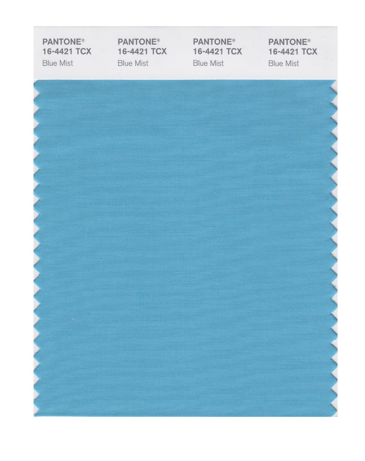 Pantone Cotton Swatch 16-4421 Blue Mist