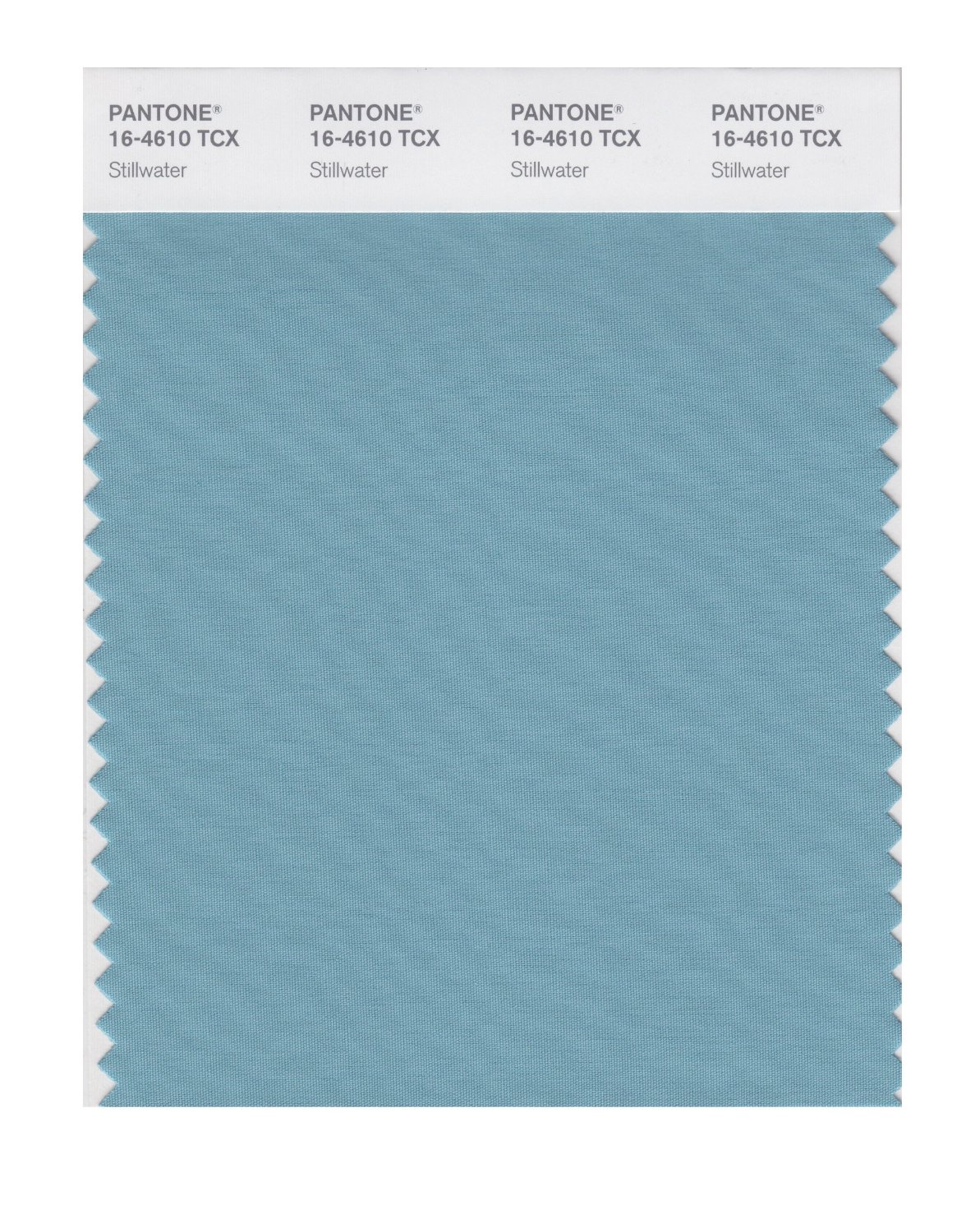 Pantone Cotton Swatch 16-4610 Stillwater