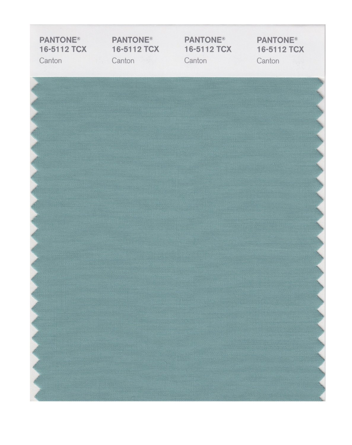 Pantone Cotton Swatch 16-5112 Canton