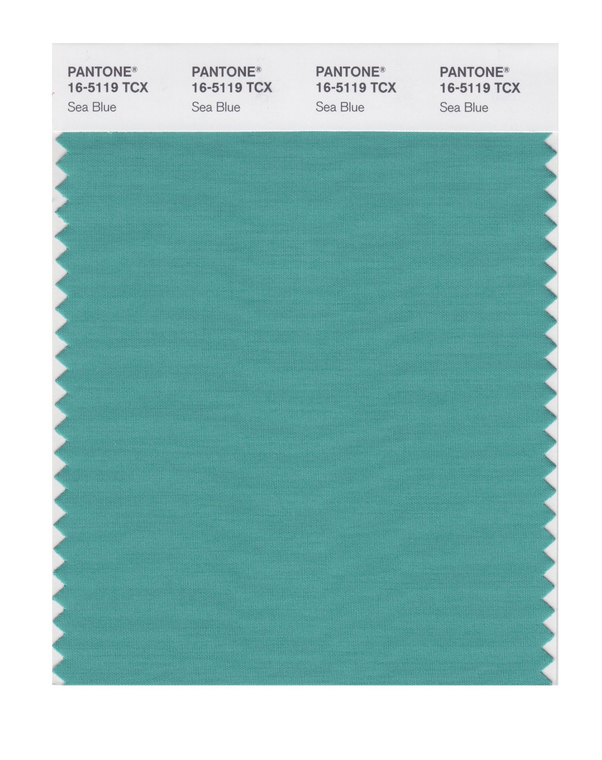 Pantone Cotton Swatch 16-5119 Sea Blue
