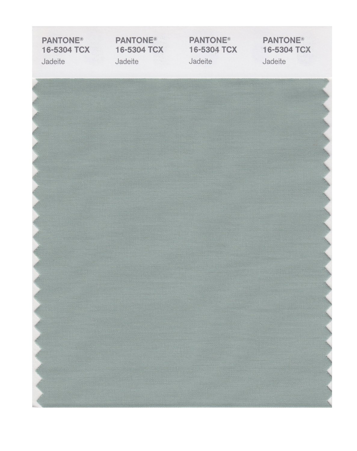 Pantone Cotton Swatch 16-5304 Jadeite