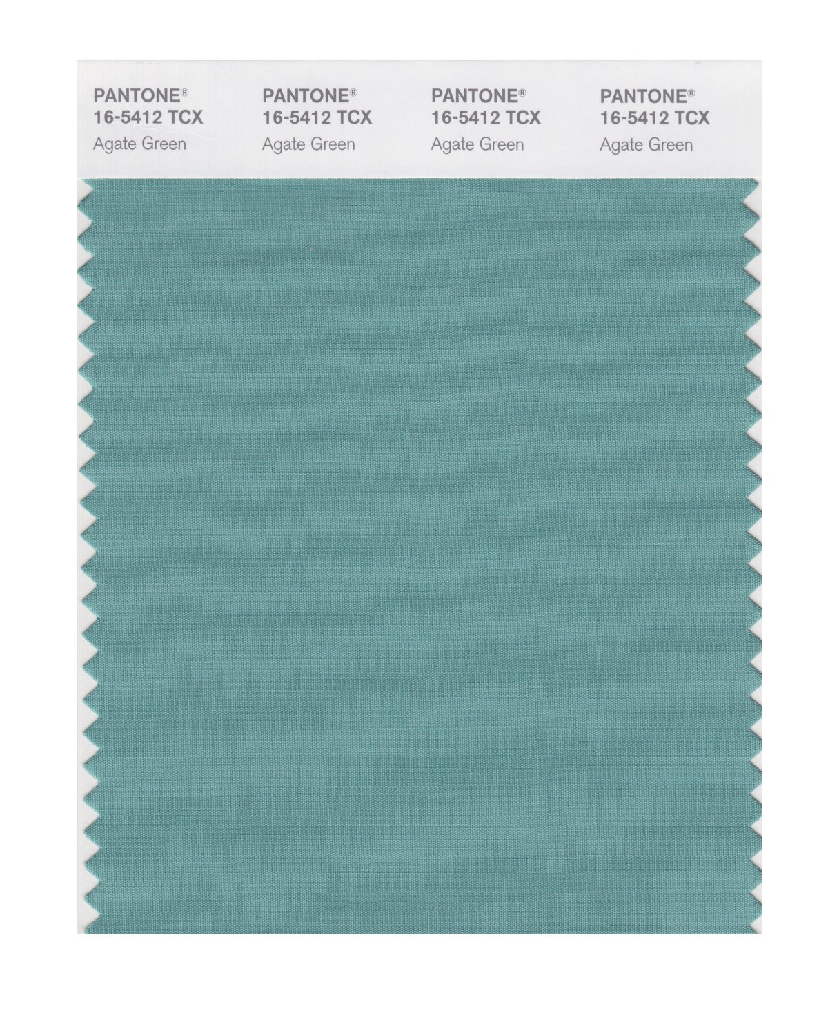 Pantone Cotton Swatch 16-5412 Agate Green