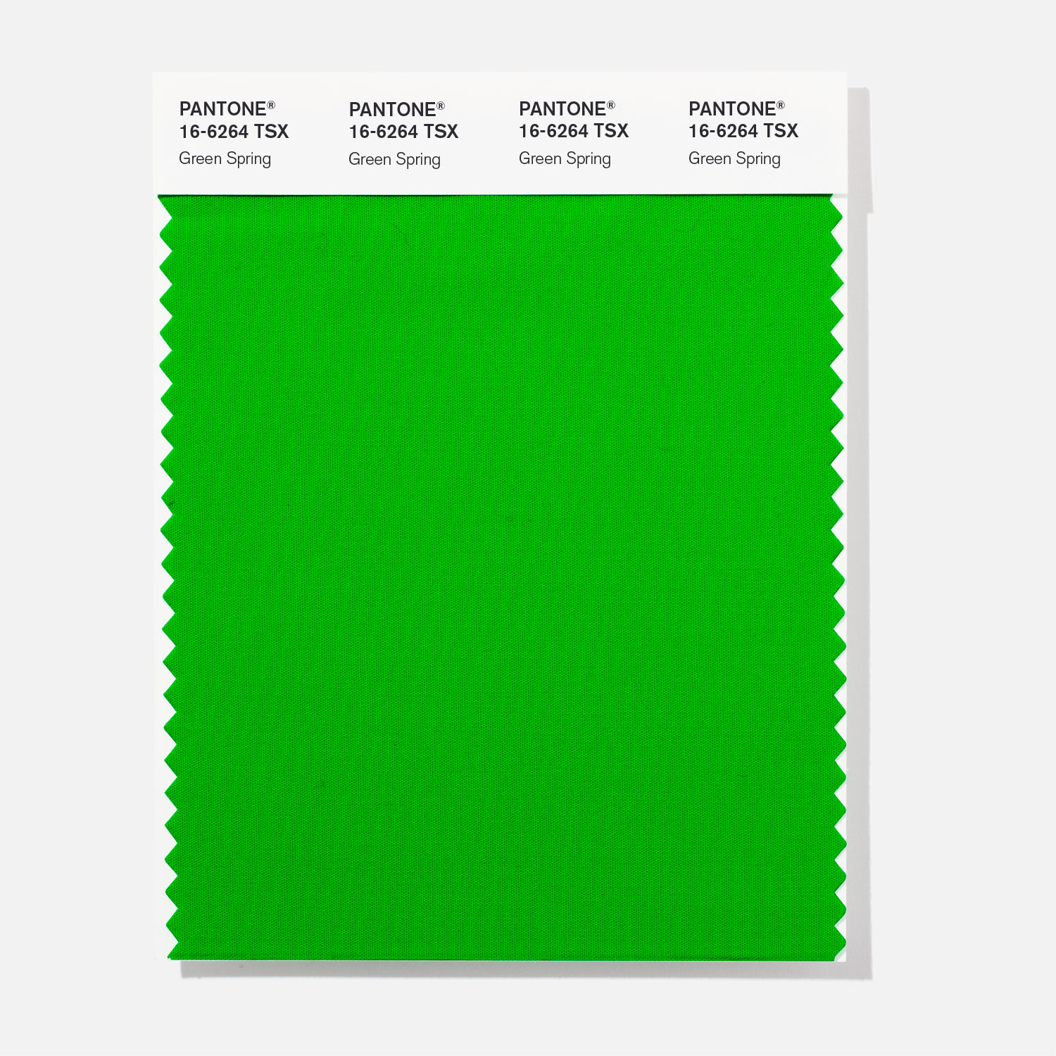 Pantone Polyester Swatch 16-6264 Green Spring