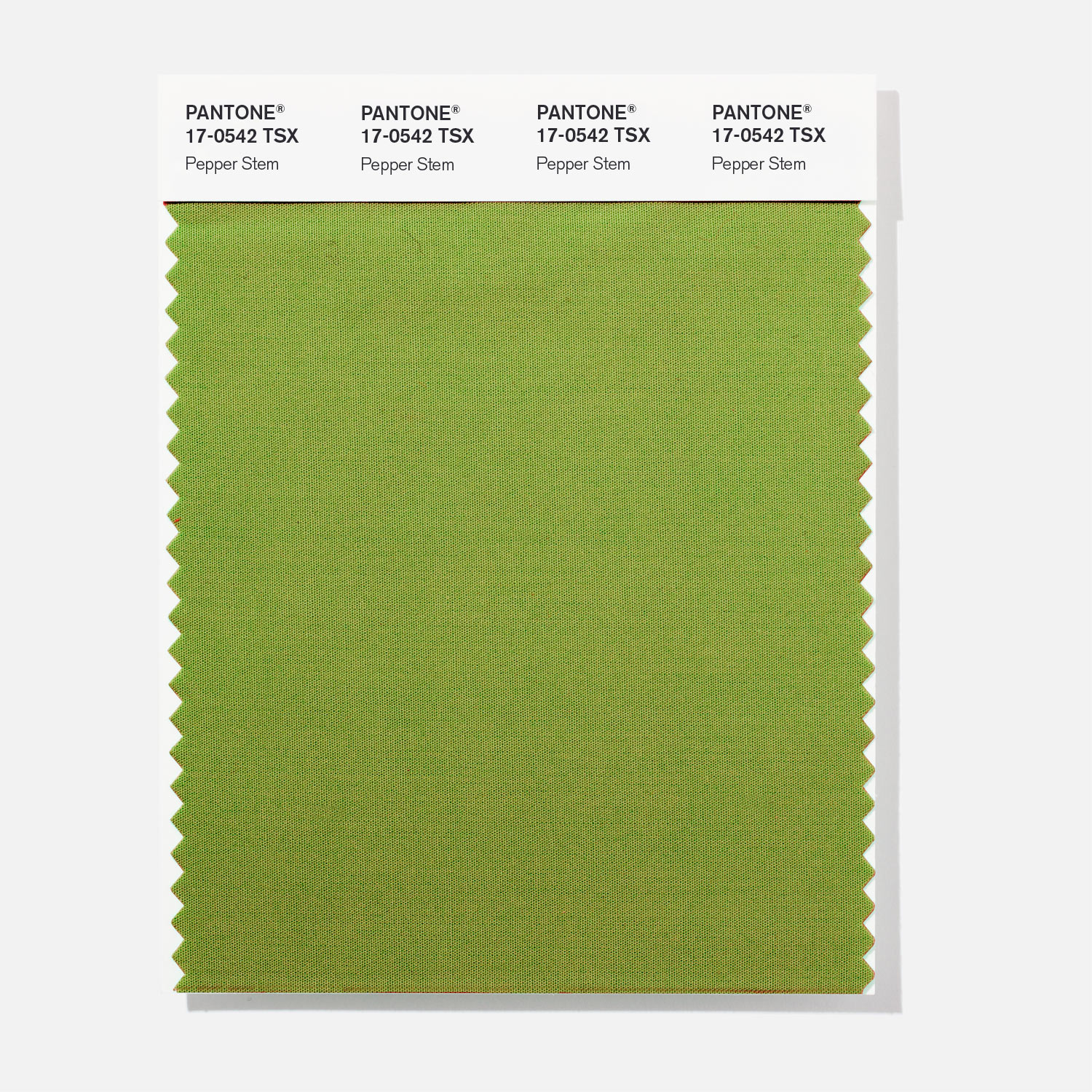 Pantone Polyester Swatch 17-0542 Pepper Stem