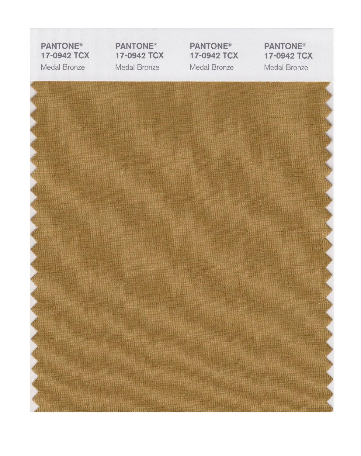 Pantone Cotton Swatch 17-0942 Medal Bronze