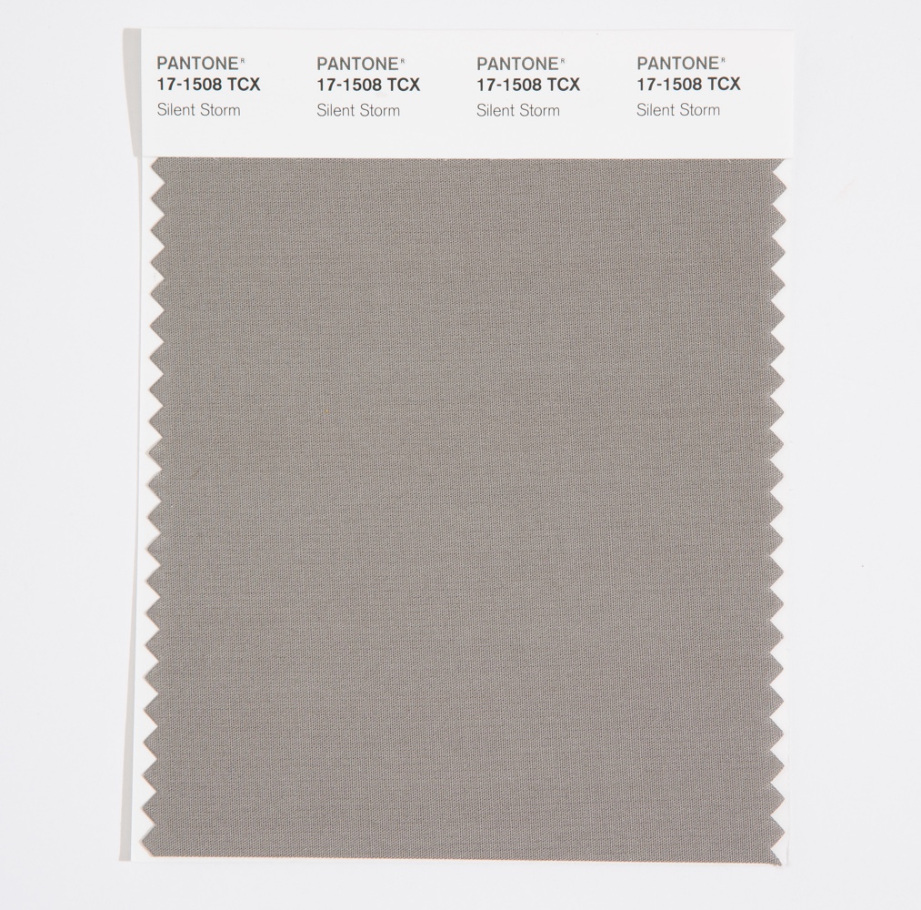 Pantone Cotton Swatch 17-1508 Silent Storm