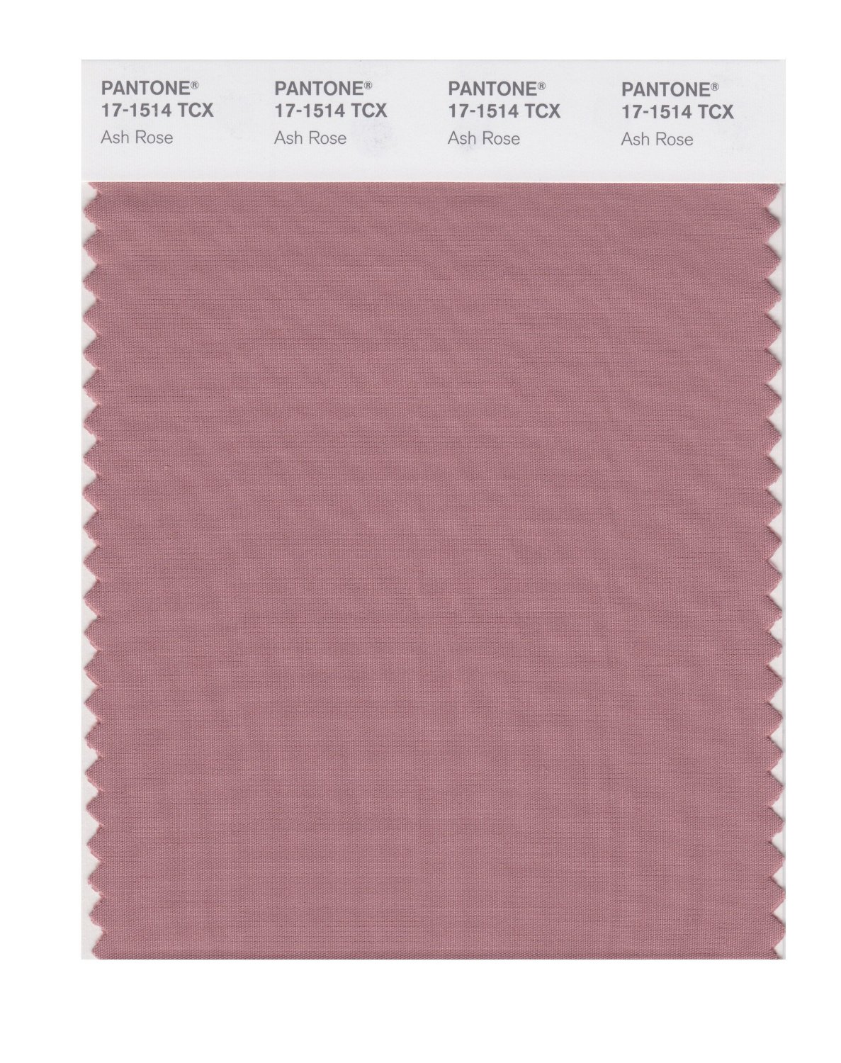 Pantone Cotton Swatch 17-1514 Ash Rose