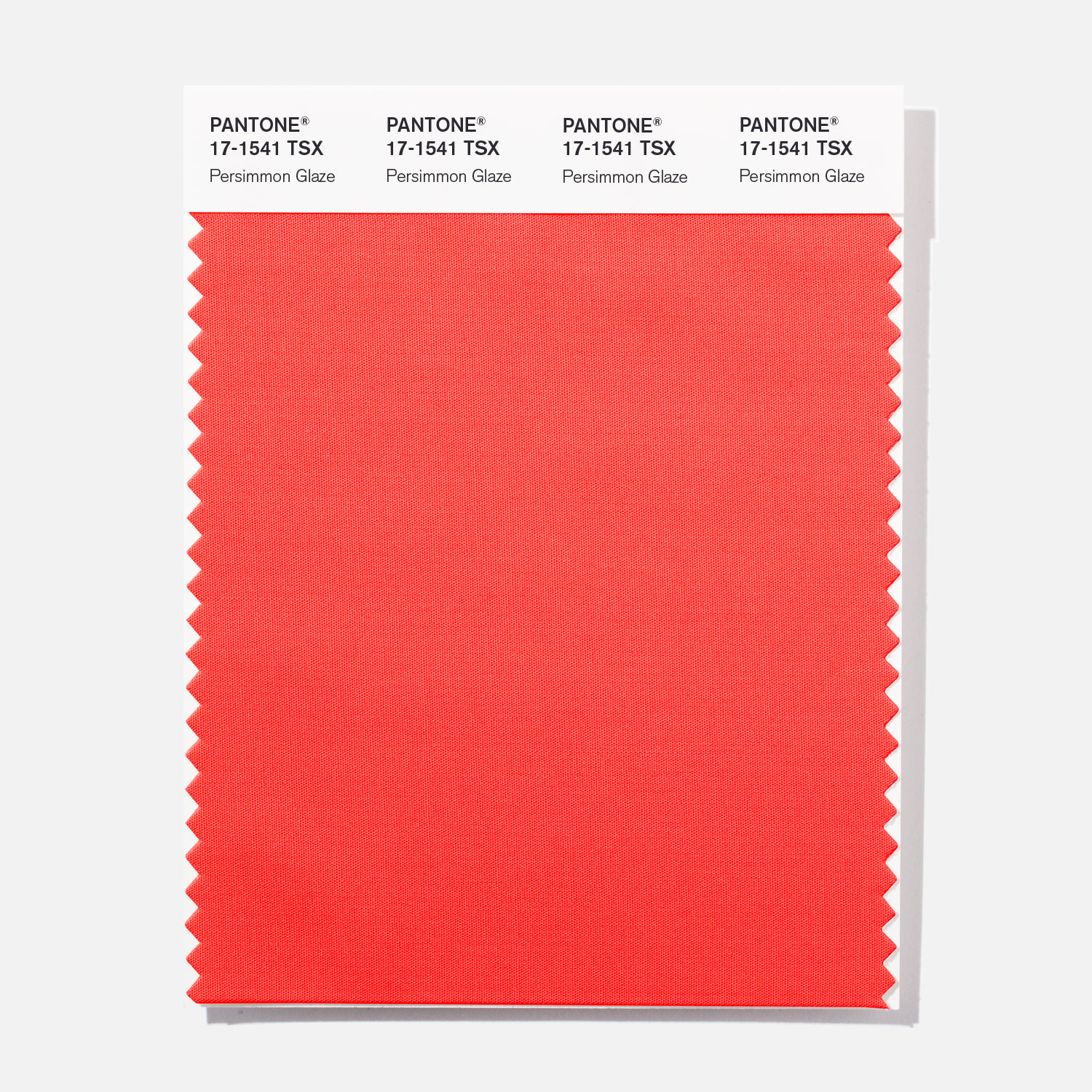 Pantone Polyester Swatch 17-1541 Persimmon Gl