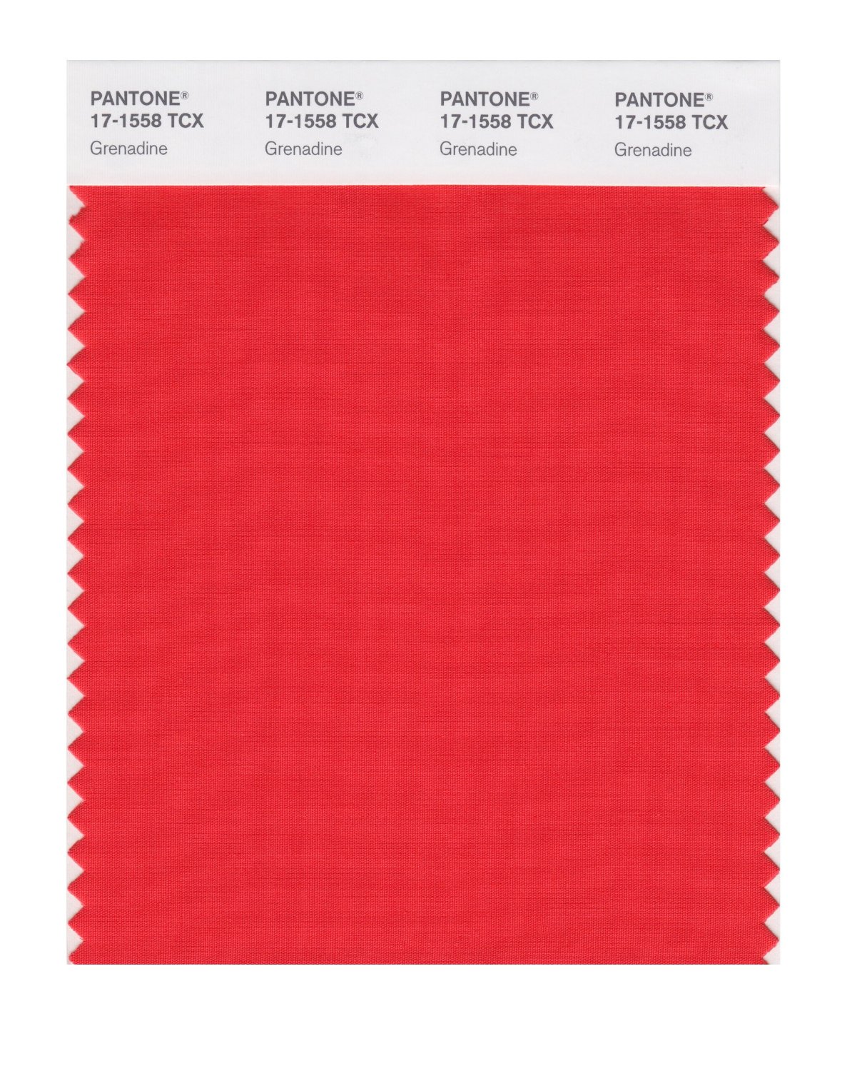 Pantone Cotton Swatch 17-1558 Grenadine