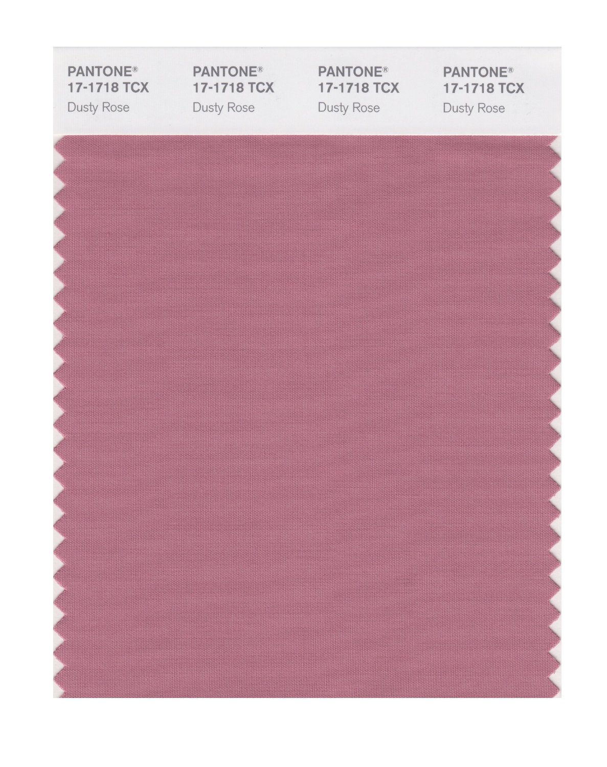 Pantone Cotton Swatch 17-1718 Dusty Rose