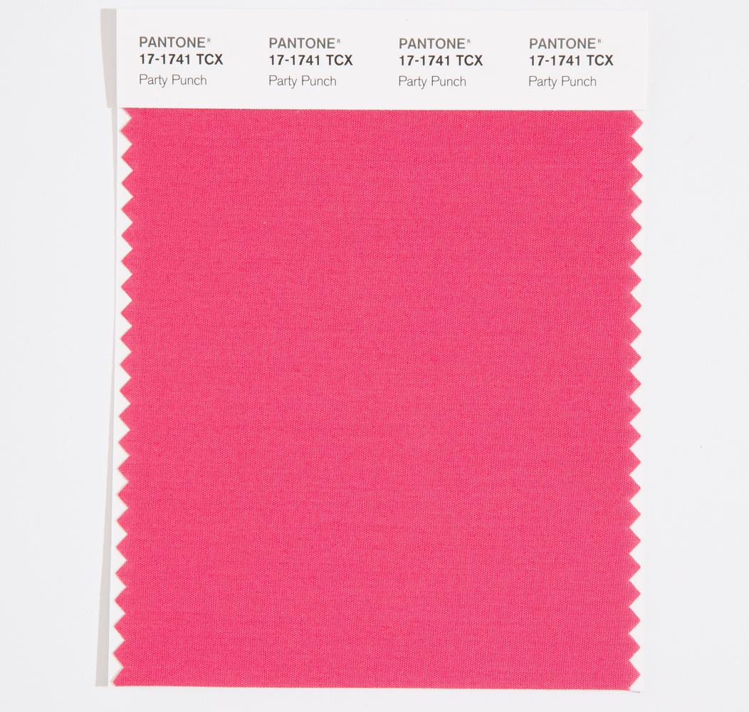 Pantone Cotton Swatch 17-1741 Party Punch