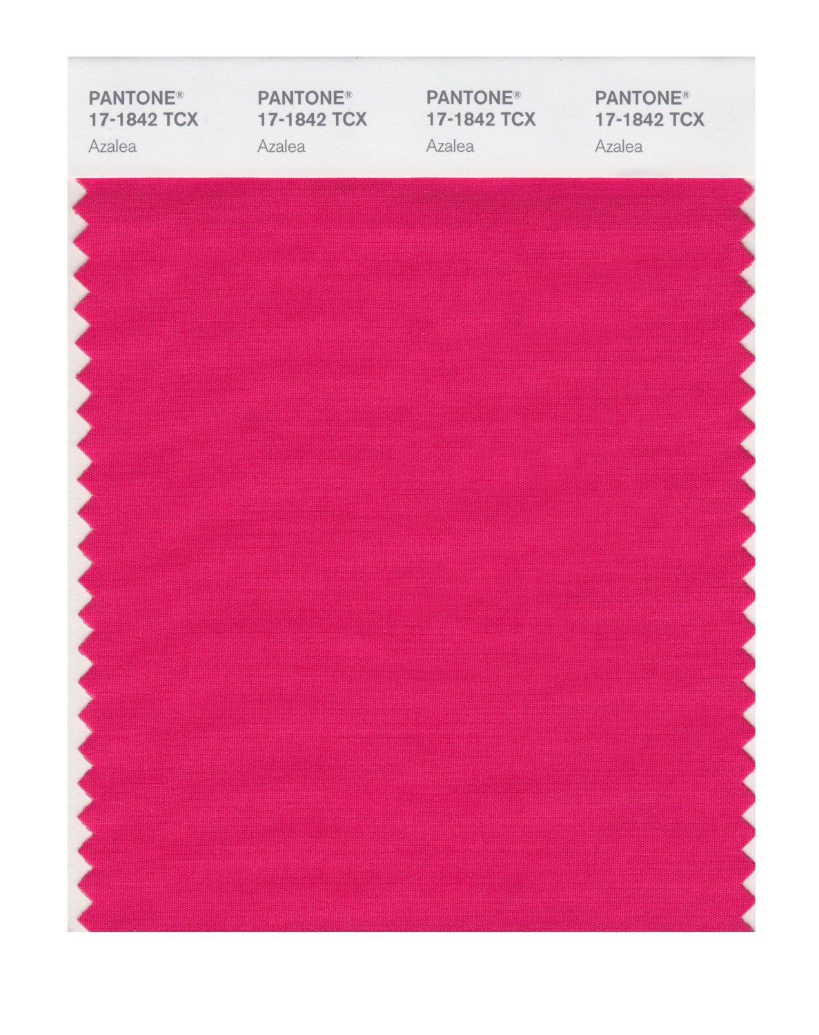 Pantone Cotton Swatch 17-1842 Azalea