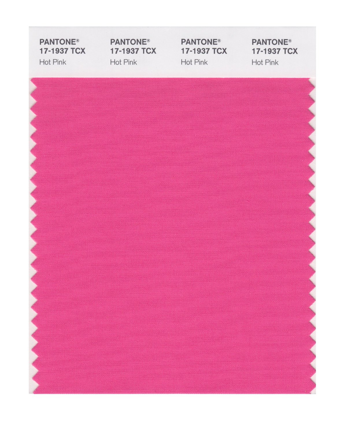 Pantone Cotton Swatch 17-1937 Hot Pink