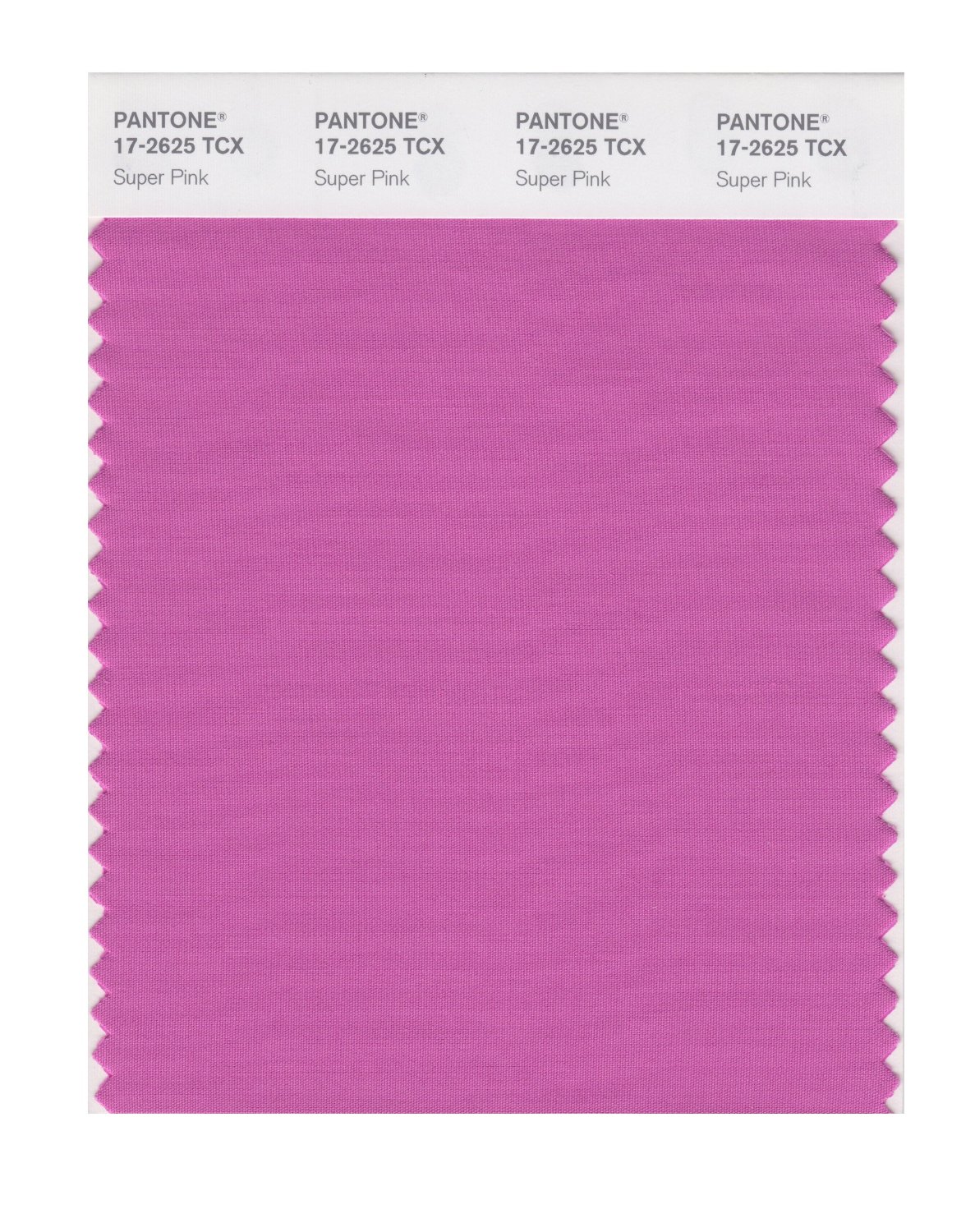 Pantone Cotton Swatch 17-2625 Super Pink