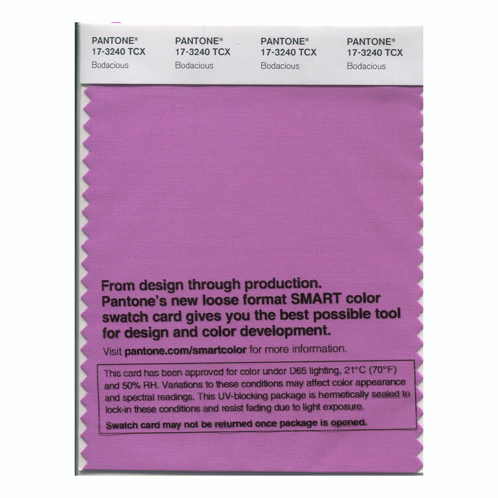 Pantone Cotton Swatch 17-3240 Bodacious