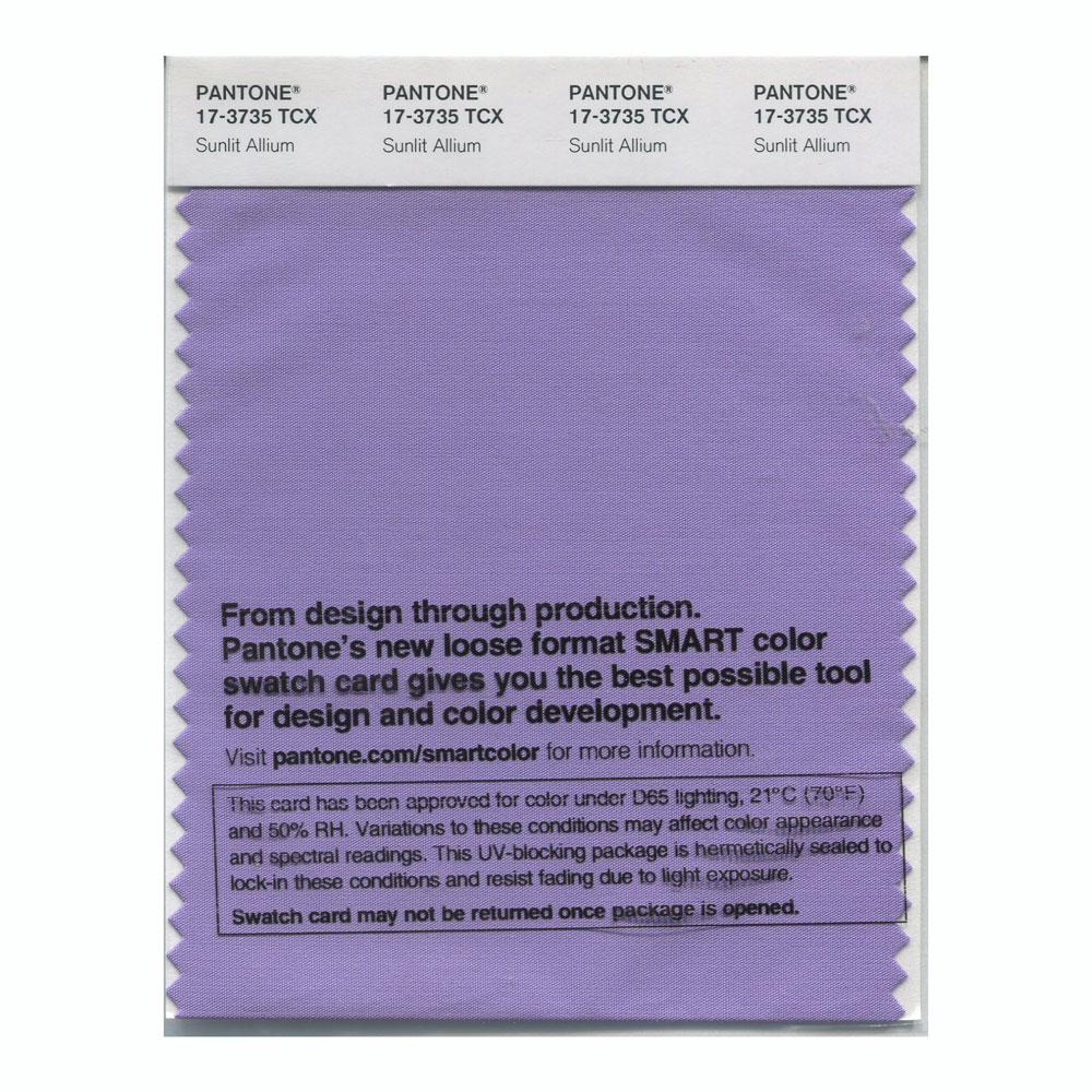 Pantone Cotton Swatch 17-3735 Sunlit Allium