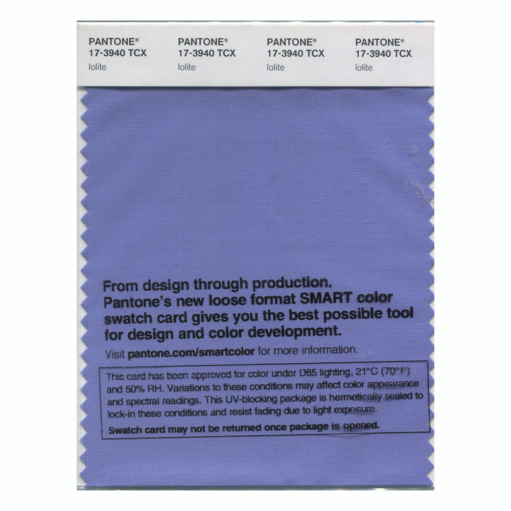 Pantone Cotton Swatch 17-3940 Iolite