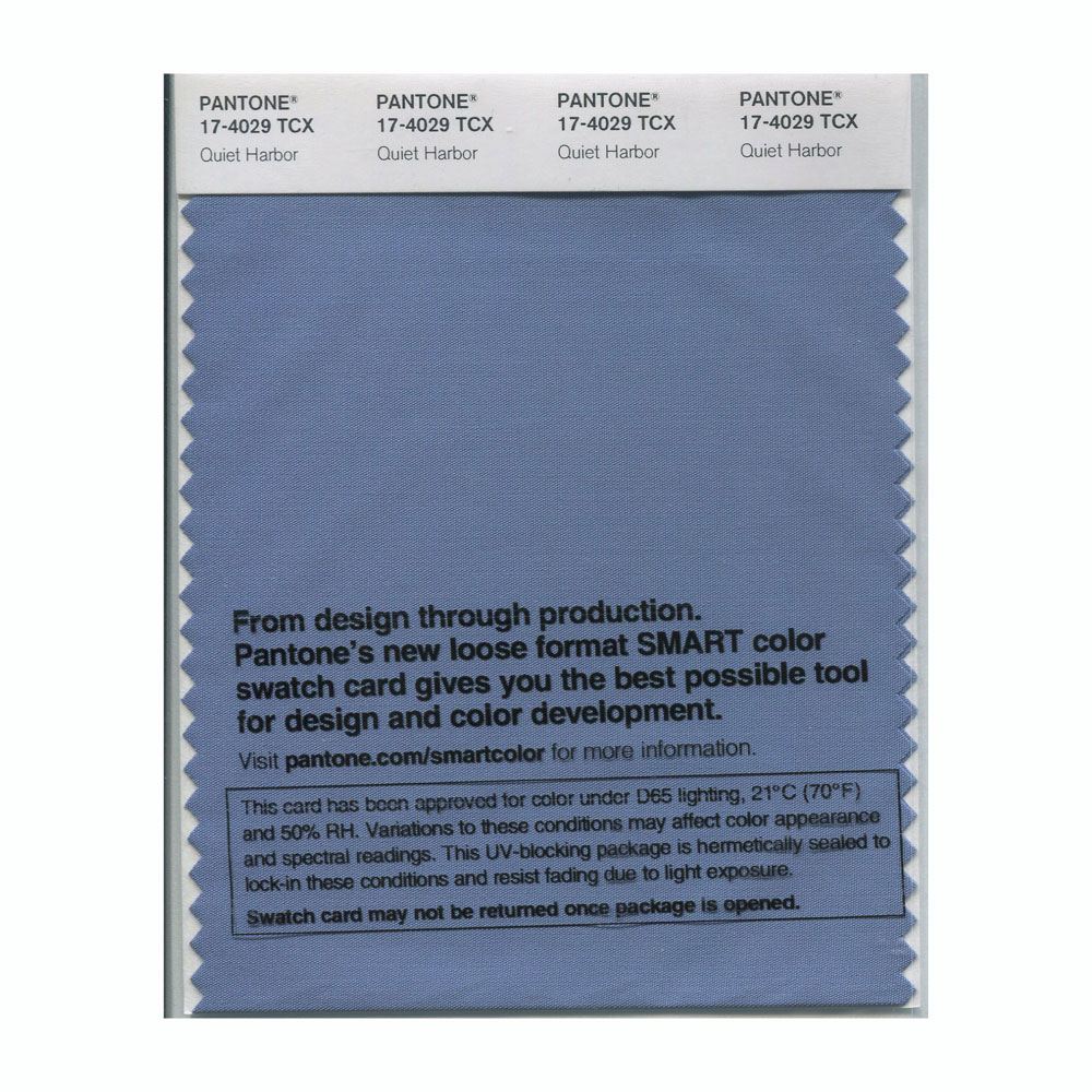 Pantone Cotton Swatch 17-4029 Quiet Harbor