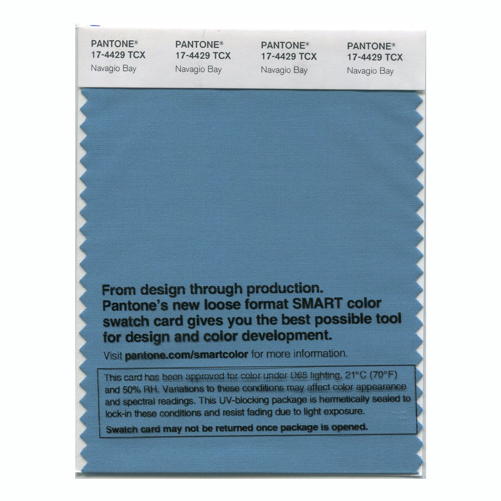 Pantone Cotton Swatch 17-4429 Navagio Bay