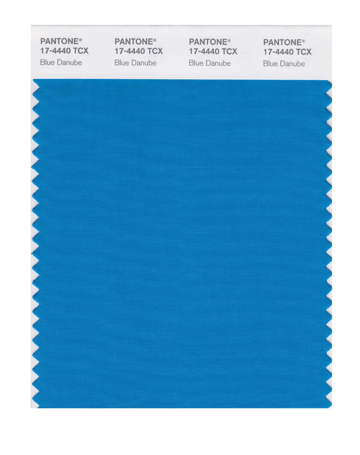 Pantone Cotton Swatch 17-4440 Blue Danube