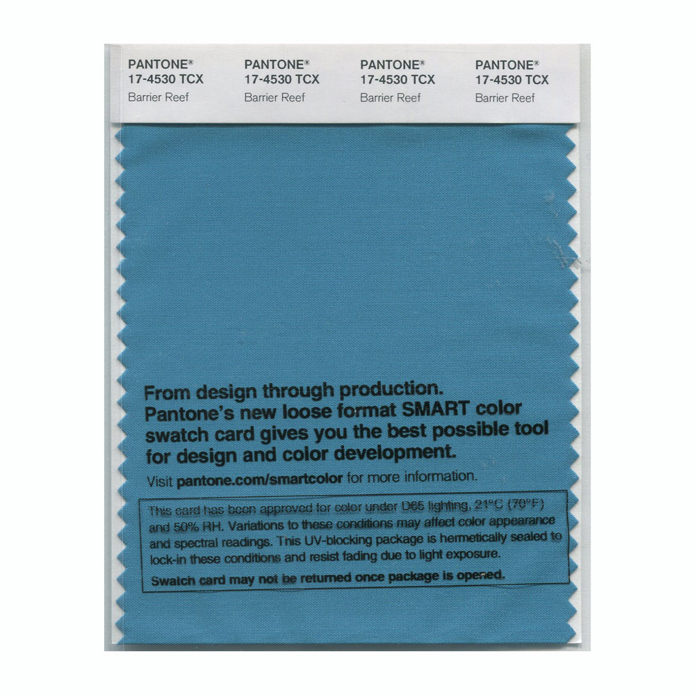 Pantone Cotton Swatch 17-4530 Barrier Reef